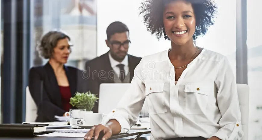 professional woman family business meeting